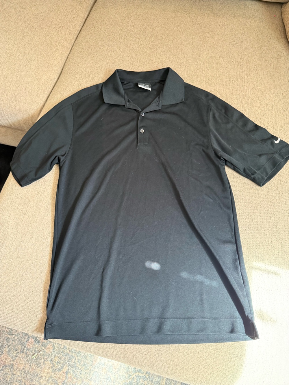 Nike Black Short-Sleeve Performance Polo